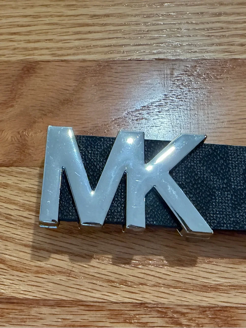 Michael Kors MK Logo Black Belt Size Small